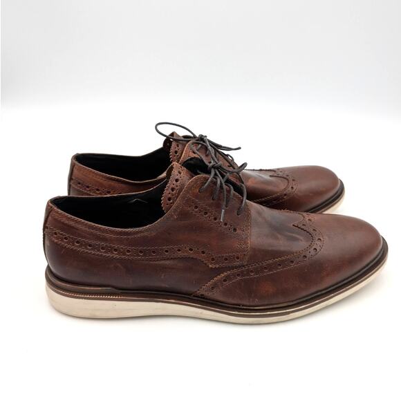 Bruno Magli UGO Lace-Up Oxford Shoes Men\'s British Tan Ivory Size US13M EU46 main image 10
